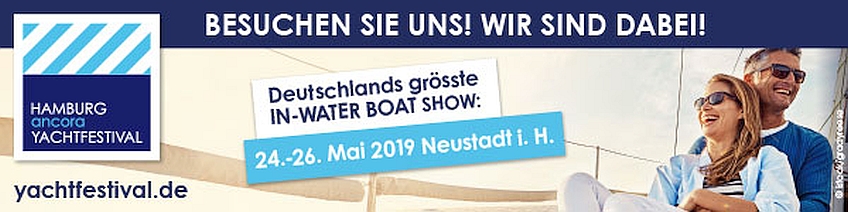 10. In-Water Boat Show: Neustadt in Holstein vom 24. – 26. Mai 2019